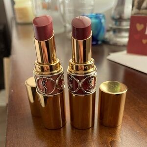 Yves Saint Laurent Volupte Shine Lipstick Nude and Mauve